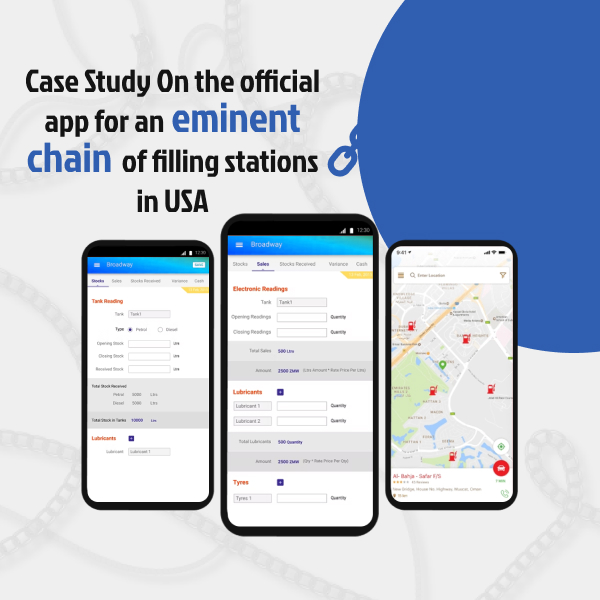 Case Study On the official app for an eminent chain of filling stations in USA